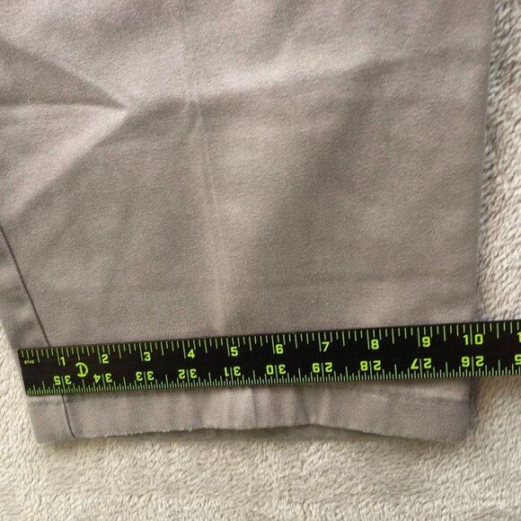 Dickies Mens Wok Pants Size 40x32 Khaki Straight Classic Flat Front Loose Relaxe - Picture 7 of 11